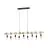 Eglo Luce Pendente Townshend Legna Acciaio Marrone Nero | IP20 - Adatto per 9x E27 