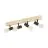 Eglo Luce da soffitto Townshend 3 Legna Acciaio Nero | IP20 - Adatto per 4x E27 