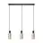 Eglo Luce Pendente Maione Acciaio Nero | IP20 - Adatto per 3x E27 